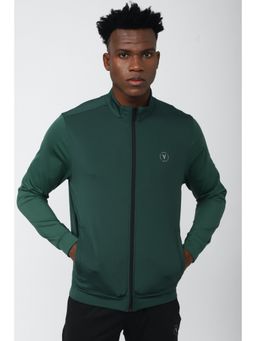 Van Heusen - Men Green Solid Casual Jacket