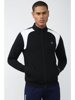 Van Heusen - Men Black Solid Casual Jacket