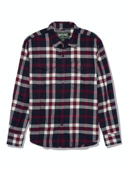 American Eagle - Men Blue Super Soft Flannel Shirt