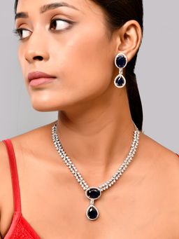 Voylla - Sparkling Elegance Grace American Diamond Jewellery Set