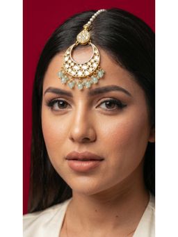 Jovi's Jewels - Polki with Green Drop Mangtika