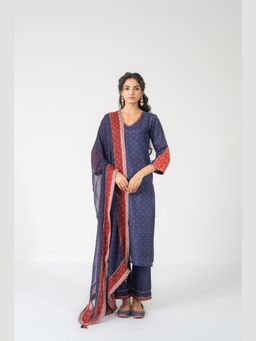 Baise Gaba - Blue Parampara Kurta And Pant With Dupatta
