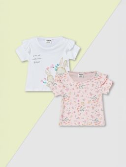 max - Girls Printed Top - (Pack of 2)