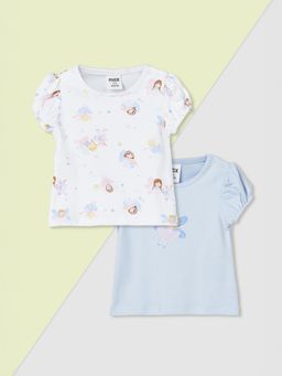 max - Girls Printed Top - (Pack of 2)