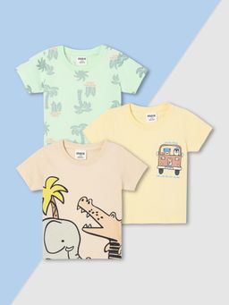 max - Boys Printed T-shirt - (Pack of 3)
