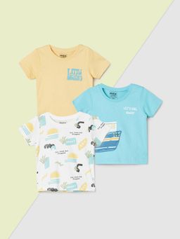 max - Boys Printed T-shirts - (Pack of 3)