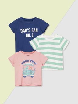 max - Boys Printed T-shirt - (Pack of 3)
