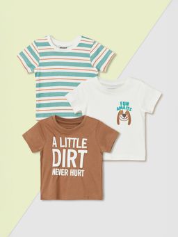 max - Boys Assorted T-shirt - (Pack of 3)