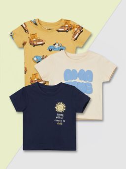 max - Boys Printed T-shirt - (Pack of 3)
