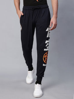 Free Authority - Official Dragon Ball Z Mens Navy Blue Graphic Printed Relaxed Fit Jogger