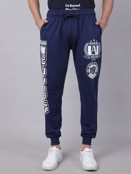 Free Authority - Official My Hero Academia Mens Blue Graphic Printed Regular Fit Jogger