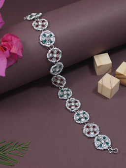 I Jewels - Traditional Floral Kundan and Pearl Sheeshphool Matha Patti