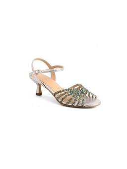 Vanilla Moon - Women Odette Silver Kitten Heels