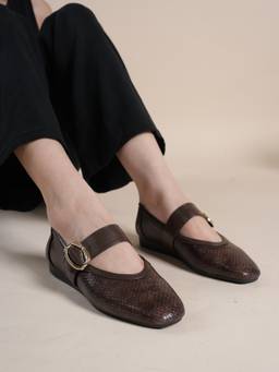 Drop Bold - Women Brown Ballerina