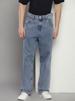 Tommy Hilfiger - Blue Baggy Fit Heavy-Wash Mid-Rise Jeans