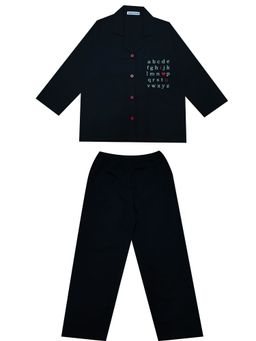 Shopbloom - Glow in the Dark Peppa Print Long Sleeve Kids Night Suit (Set of 2)