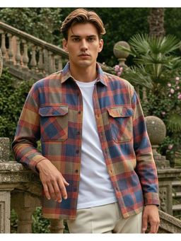 Bewakoof - Men Multicoloured Checked Oversized Shirt