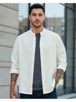 Bewakoof - Men Off White Oversized Shirt