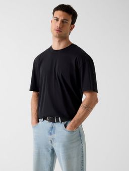 Guess - Black Solid/Plain T-Shirt