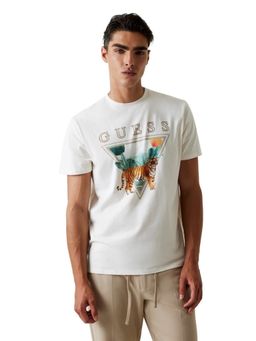 Guess - White Printed T-Shirt