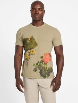 Guess - Taupe Printed T-Shirt