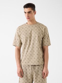 Guess - Beige Printed T-Shirt