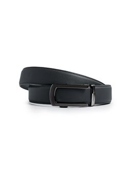 CAZZANO - Mens Grey Slider Buckle Leather Belt
