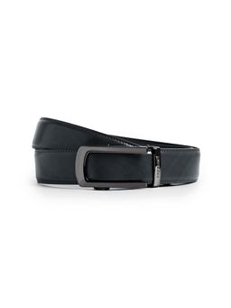CAZZANO - Mens Grey Slider Buckle Leather Belt