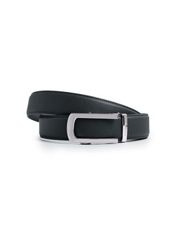 CAZZANO - Mens Grey Slider Buckle Leather Belt