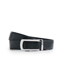 CAZZANO - Mens Grey Slider Buckle Leather Belt