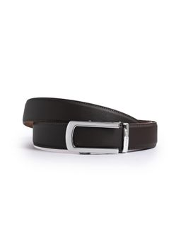 CAZZANO - Mens Brown Slider Buckle Leather Belt