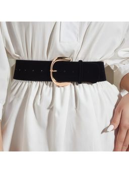 Salty - Womens Black Currant Suede Wide Belt