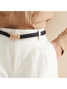Salty - Womens Minimalist Truffle PU Belt