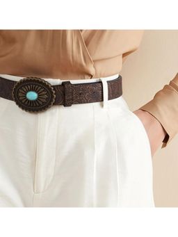Salty - Womens Vintage Crest Leather Belt