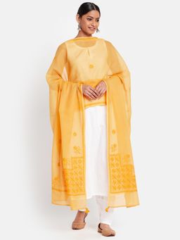 Fabindia - Cotton Silk Embroidered Dupatta