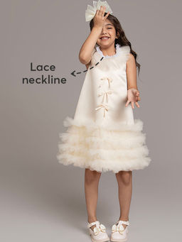 Hopscotch - Ruffled A-Line Party Dress