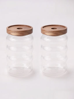 UMAI - Borosilicate Jar with Lid 700ML (Pack of 2)