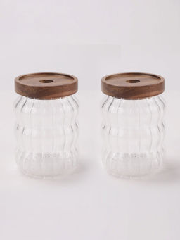 UMAI - Borosilicate Jar with Lid 620ML (Pack of 2)