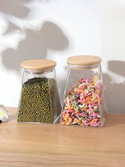 UMAI - Borosilicate Jar with Lid (Pack of 2)