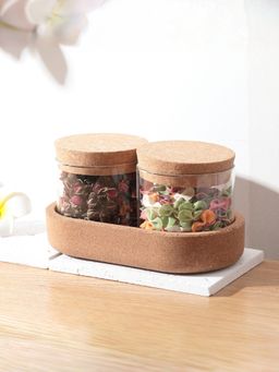 UMAI - Jars with Cork Lid Tray