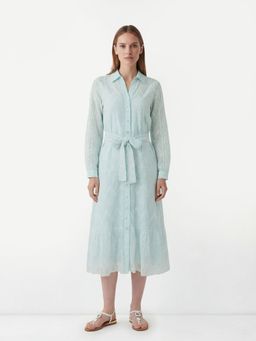 Cover Story - Sage Green Dress With Belt