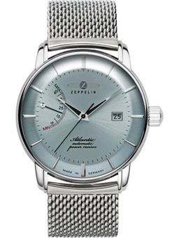 Zeppelin - Mens Automatic Watch With Power Reserve Indicator and Metal Strap (M)
