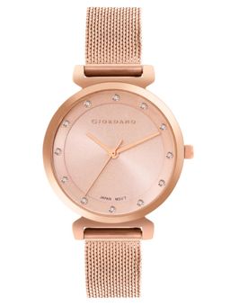 Giordano - Analog Wrist Watch for Women Stylish Metal Strap (M)