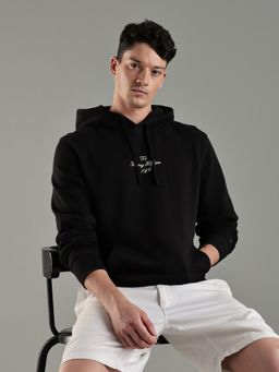 Tommy Hilfiger - Men Black Typography Hoodie