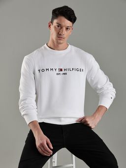 Tommy Hilfiger - Men White Typography Sweatshirt