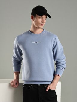 Tommy Hilfiger - Men Grey Typography Sweatshirt