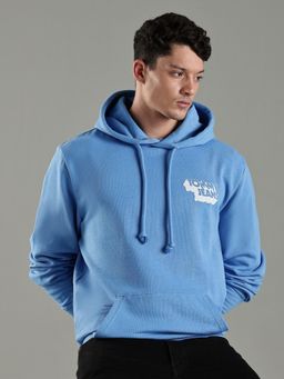 Tommy Hilfiger - Men Blue Typography Hoodie