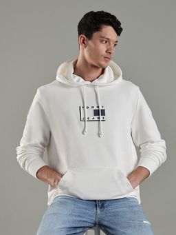 Tommy Hilfiger - Men White Typography Hoodie