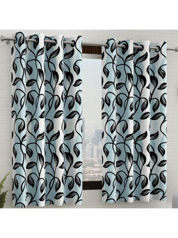 Story@Home - Blue Window Curtains (Pack of 2)