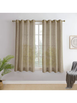 Story@Home - Serene Beige Solid Window Curtain